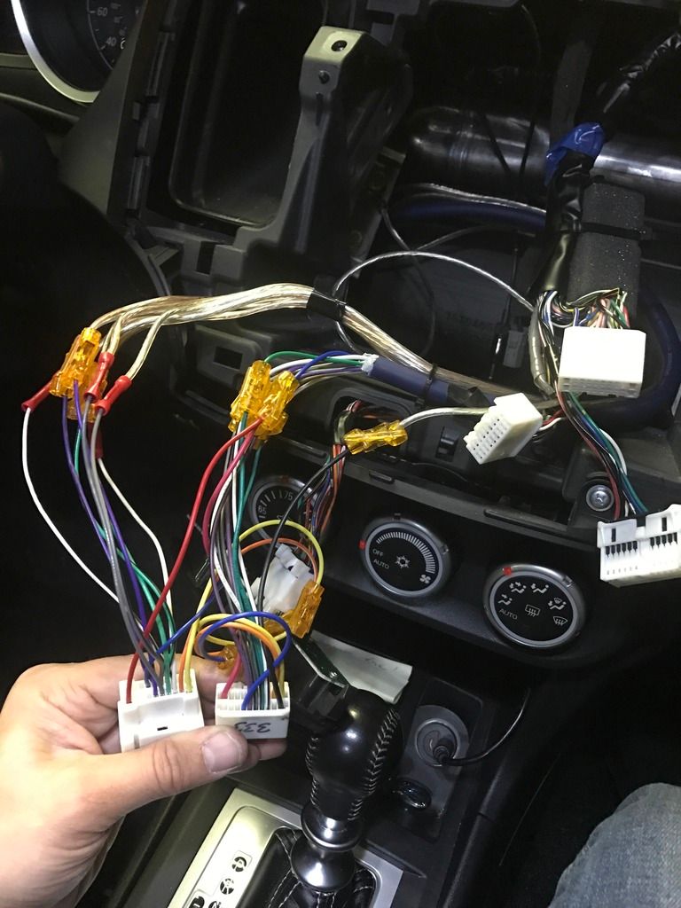 Metra wiring harness into MMCS non Fosgate gps Mitsubishi Lancer